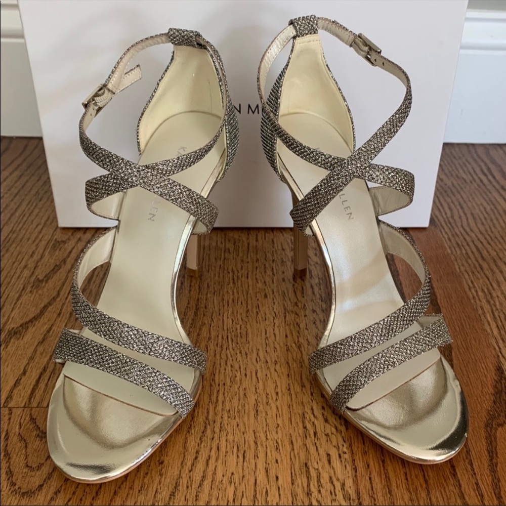 Karen Millen GLITTER STRAP SANDALS